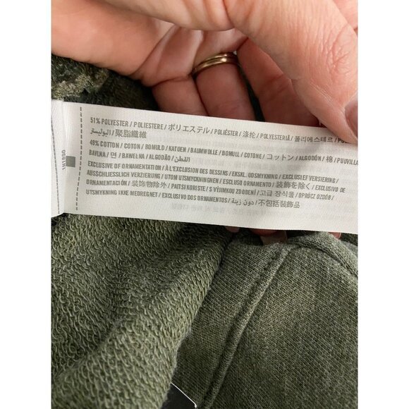 NWT Abercrombie & Fitch Green Moto Style Sweatpants Joggers-sz XS - Picture 6 of 6